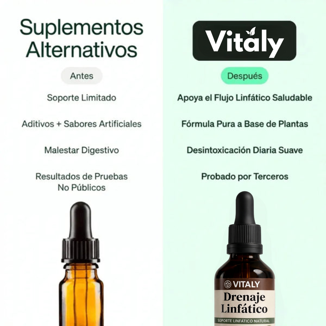 Vitaly™ | Drena Naturalmente la Hinchazón del Rostro, Abdomen y Piernas