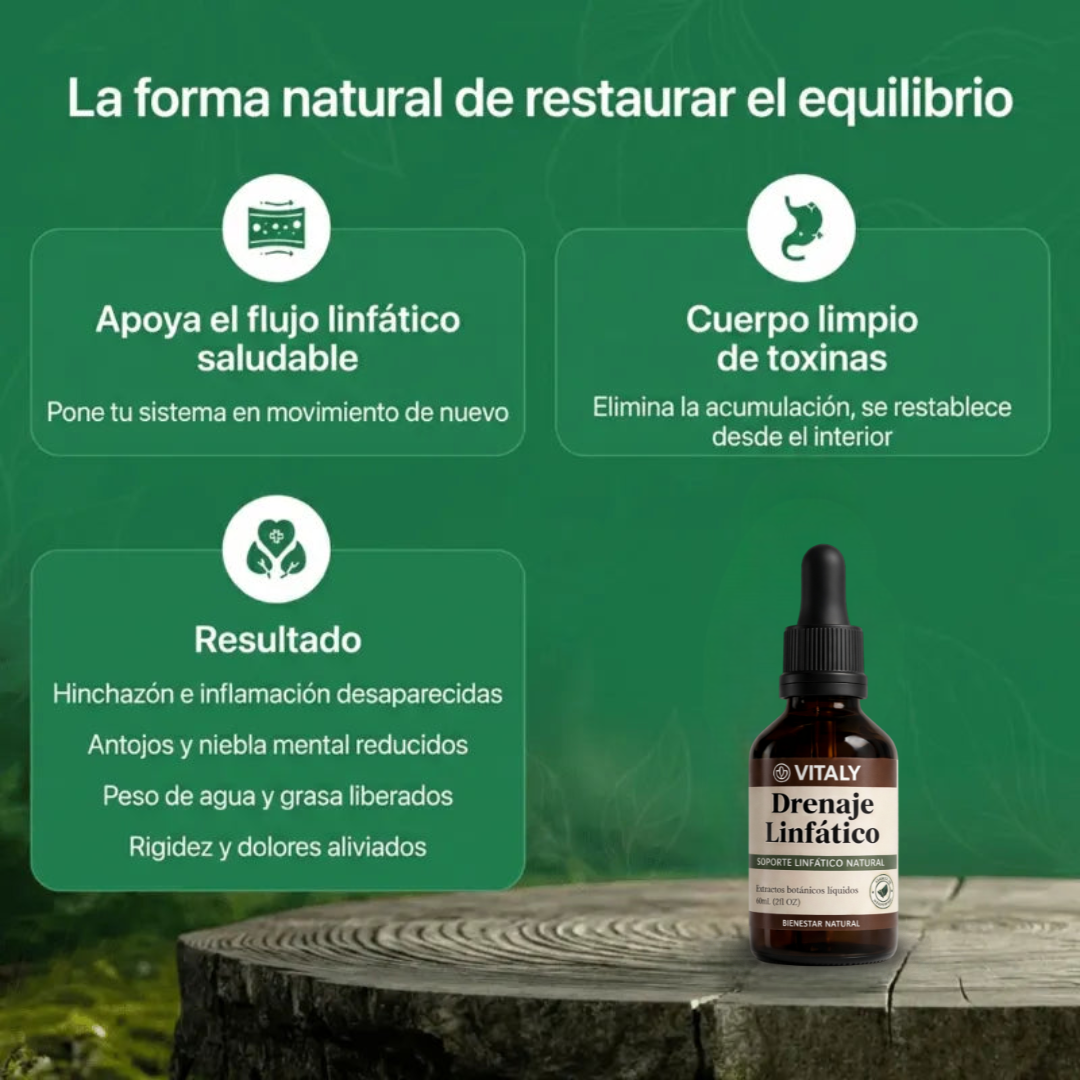 Vitaly™ | Drena Naturalmente la Hinchazón del Rostro, Abdomen y Piernas