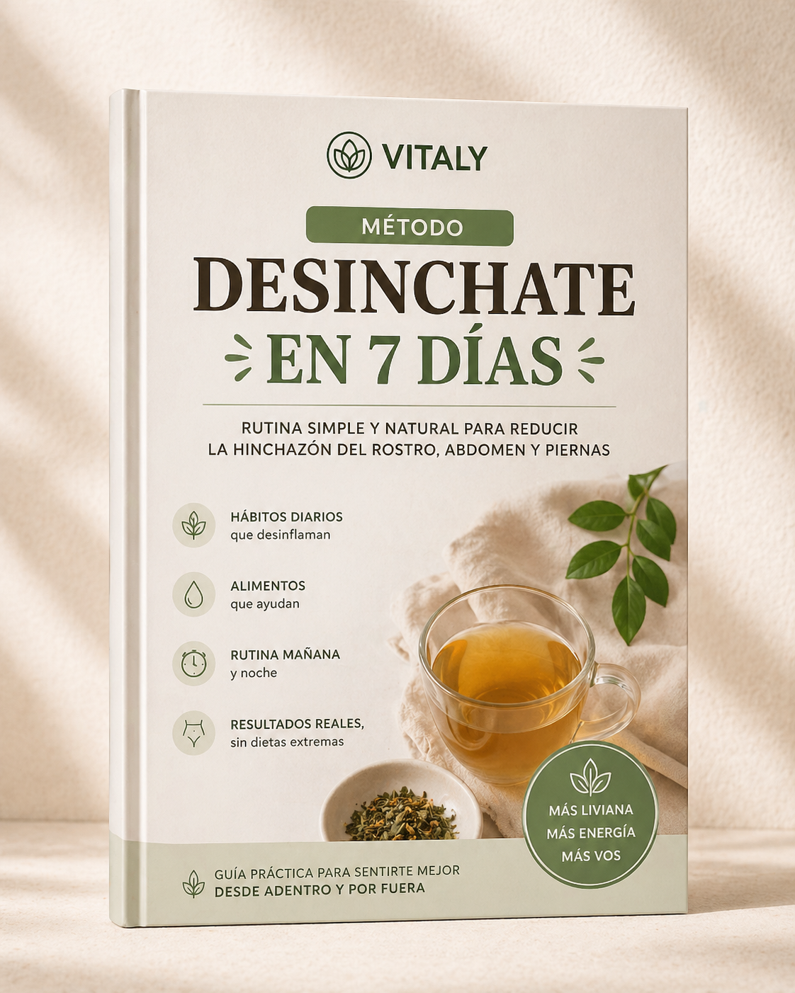 Desinchate en 7 Días: Método Vitaly para Rostro, Abdomen y Piernas